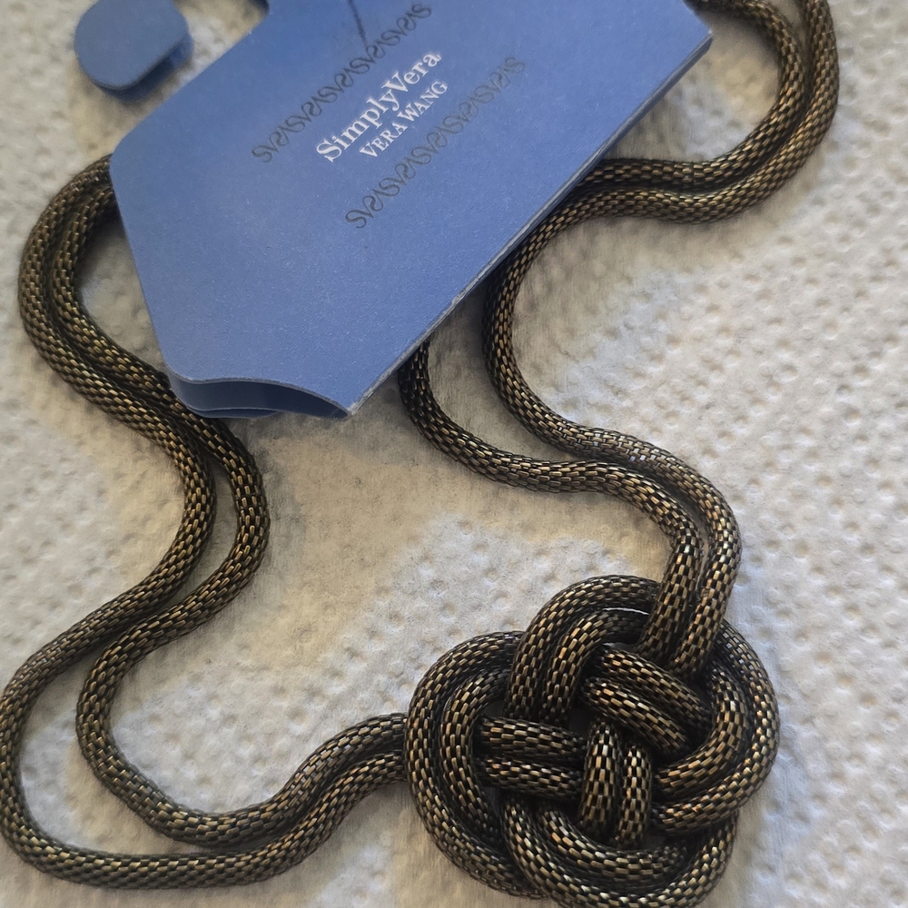 Simply Vera Vera Wang Black and Gold Necklace